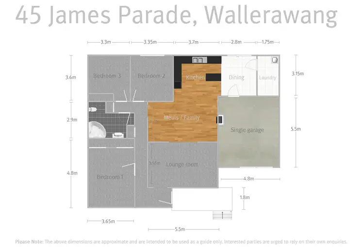 Floorplan of Homely house listing, 45 James Parade, Wallerawang NSW 2845