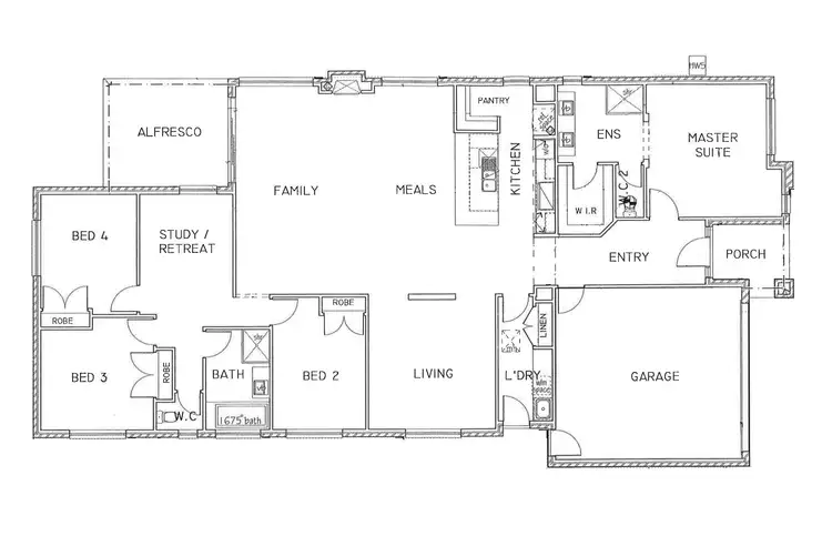 Floorplan of Homely house listing, 44 Hugo Drive, Point Cook VIC 3030