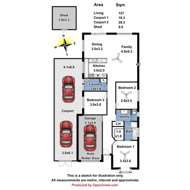 Floorplan of Homely house listing, 17 Lawrence Avenue, Gawler South SA 5118