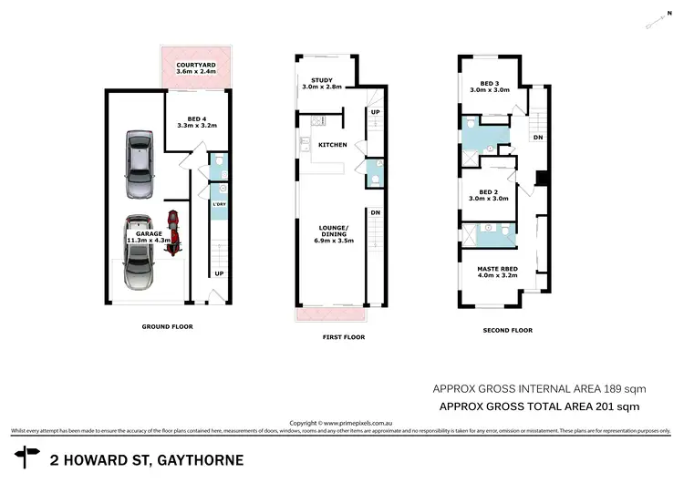 Floorplan of Homely townhouse listing, 2/2 Howard Street, Gaythorne QLD 4051