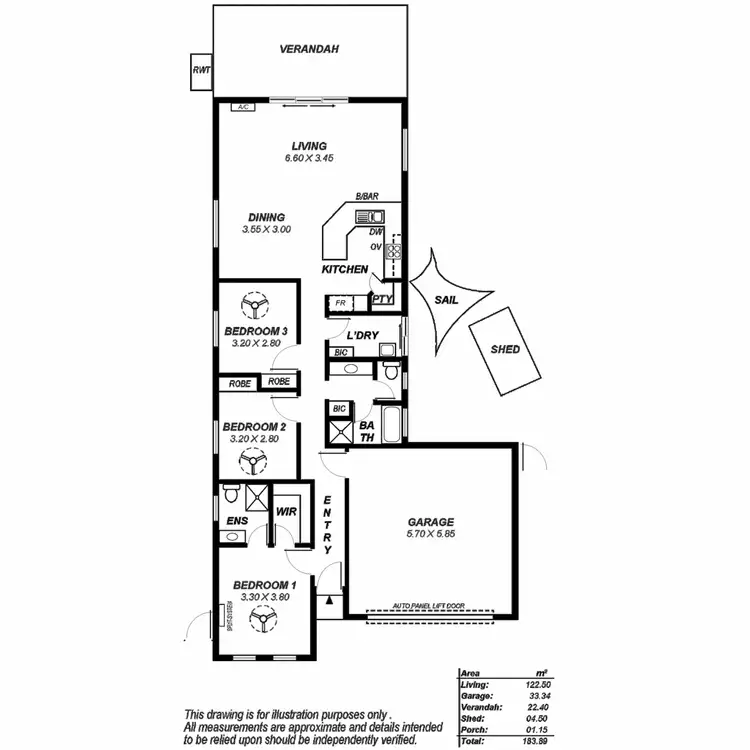 Floorplan of Homely house listing, 32B Grenville Avenue, Hillcrest SA 5086