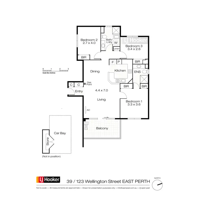 Floorplan of Homely apartment listing, 39/123 Wellington Street, East Perth WA 6004