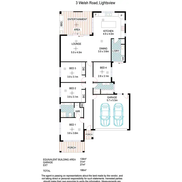 Floorplan of Homely house listing, 3 Welsh Road, Northgate SA 5085