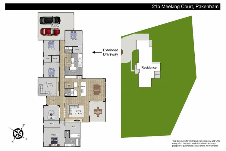 Floorplan of Homely rural property listing, 21B Meeking Drive, Pakenham VIC 3810