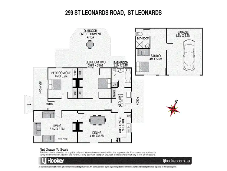 Floorplan of Homely house listing, 299 St Leonards Road, St Leonards TAS 7250
