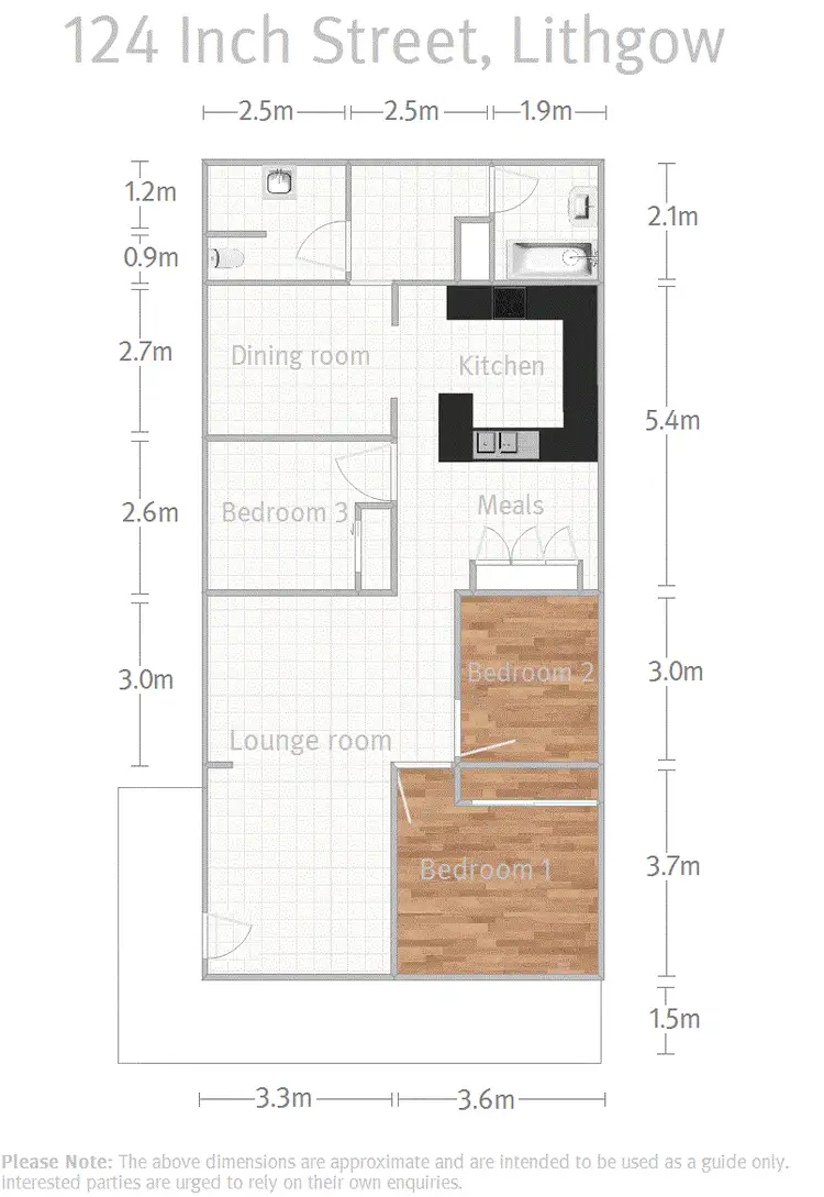Floorplan of Homely house listing, 124 Inch Street, Lithgow NSW 2790