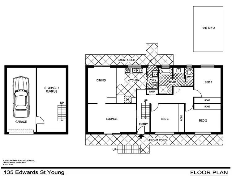 Floorplan of Homely house listing, 135 Edwards Street, Young NSW 2594
