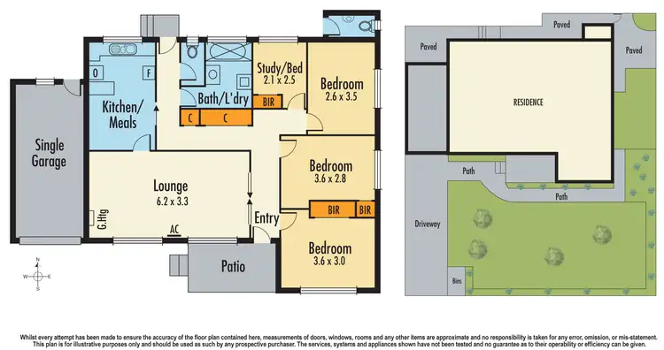 Floorplan of Homely unit listing, 1/36 Canberra Avenue, Dandenong VIC 3175