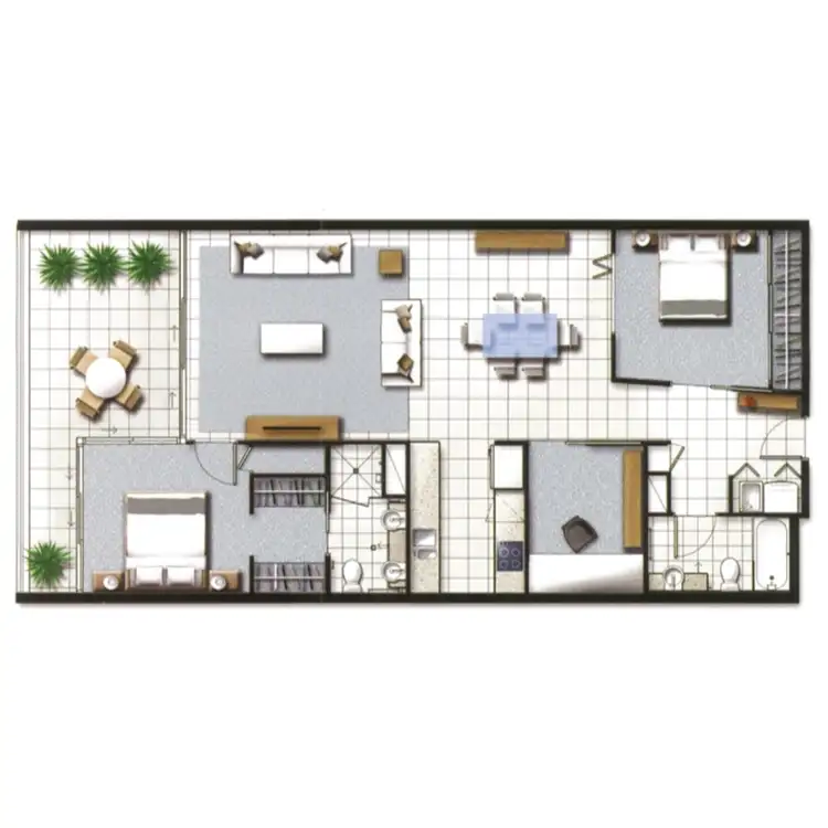 Floorplan of Homely unit listing, 507/15 Compass Drive, Biggera Waters QLD 4216