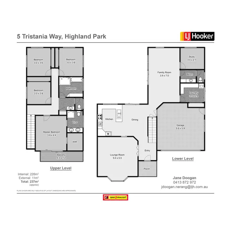 Floorplan of Homely house listing, 5 Tristania Way, Highland Park QLD 4211
