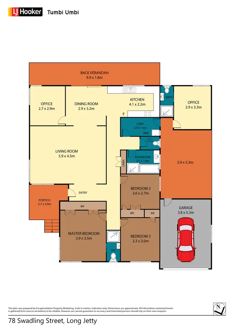 Floorplan of Homely house listing, 78 Swadling Street, Long Jetty NSW 2261