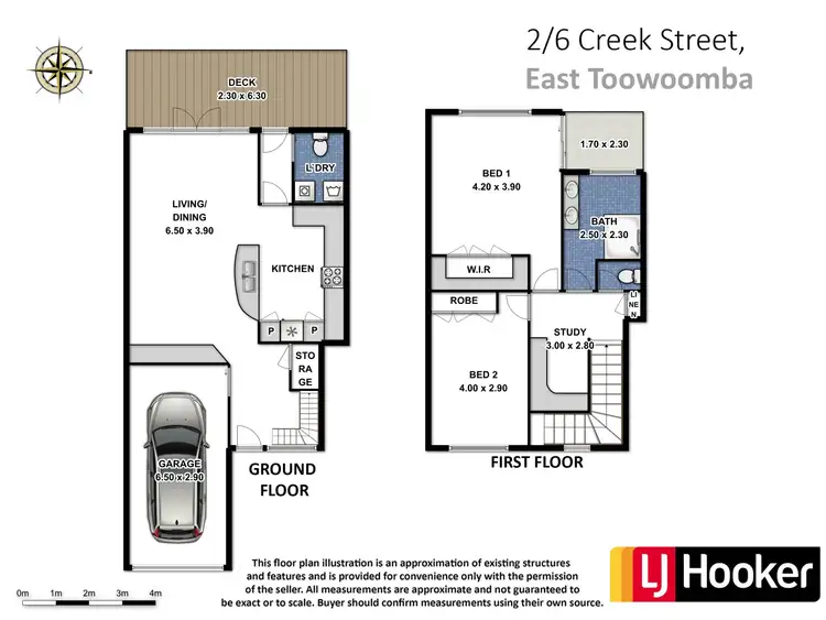 Floorplan of Homely unit listing, 2/6 Creek Street, East Toowoomba QLD 4350