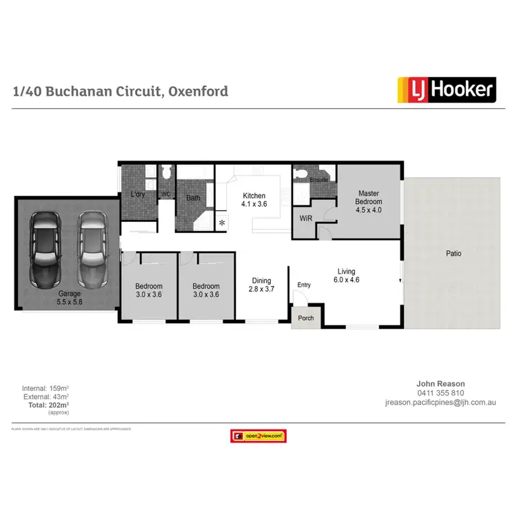 Floorplan of Homely semi-detached listing, 1/40 Buchanan Circuit, Oxenford QLD 4210