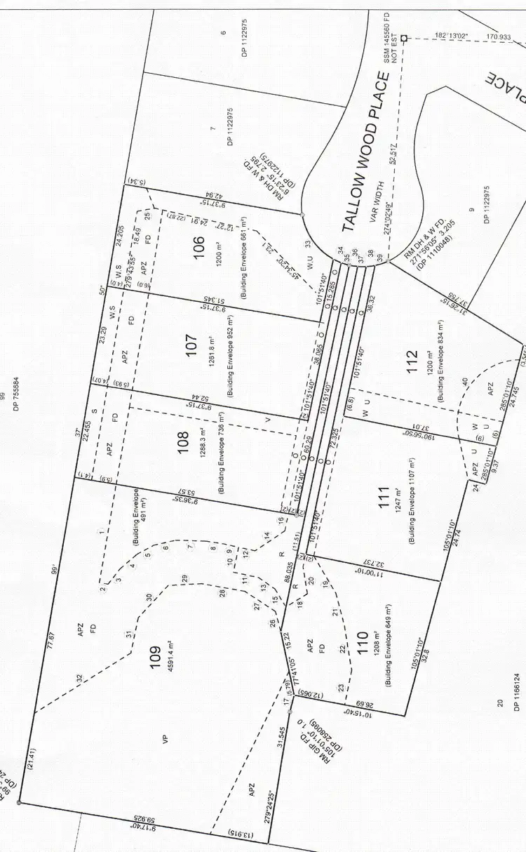 Floorplan of Homely land listing, Lot 110 Tallowwood Place, Lennox Head NSW 2478