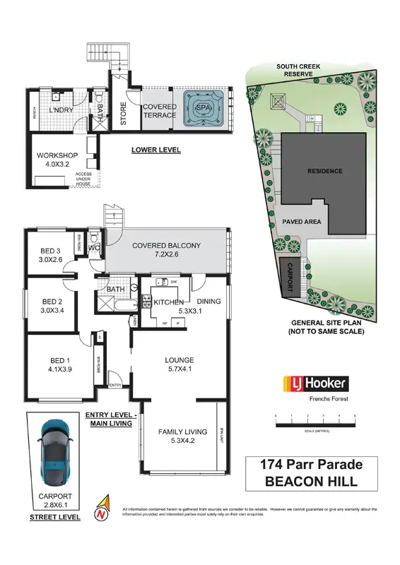 Floorplan of Homely house listing, 174 Parr Parade, Beacon Hill NSW 2100