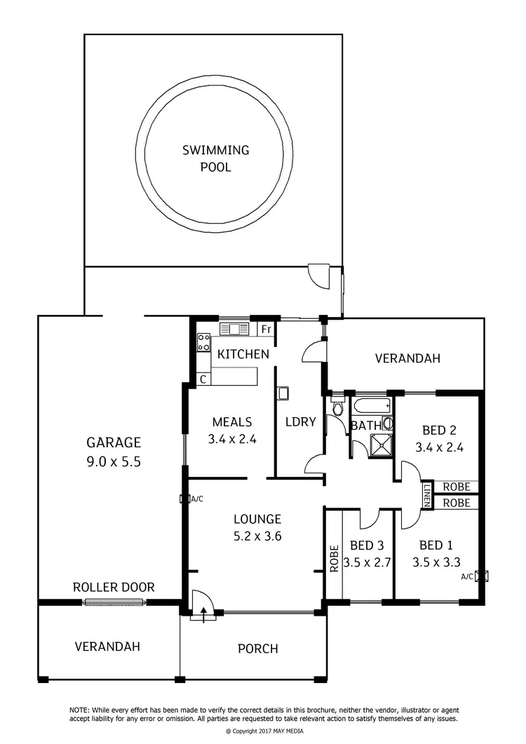 Floorplan of Homely house listing, 10 Barnes Crescent, Parafield Gardens SA 5107