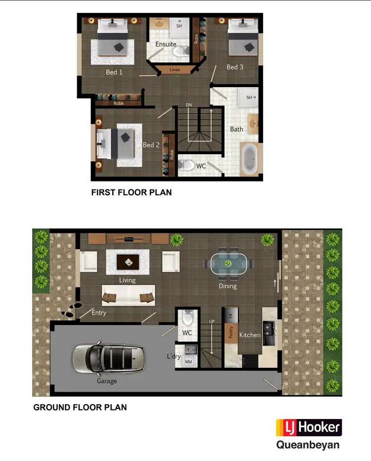 Floorplan of Homely townhouse listing, 27/41 Carinya Street, Queanbeyan NSW 2620