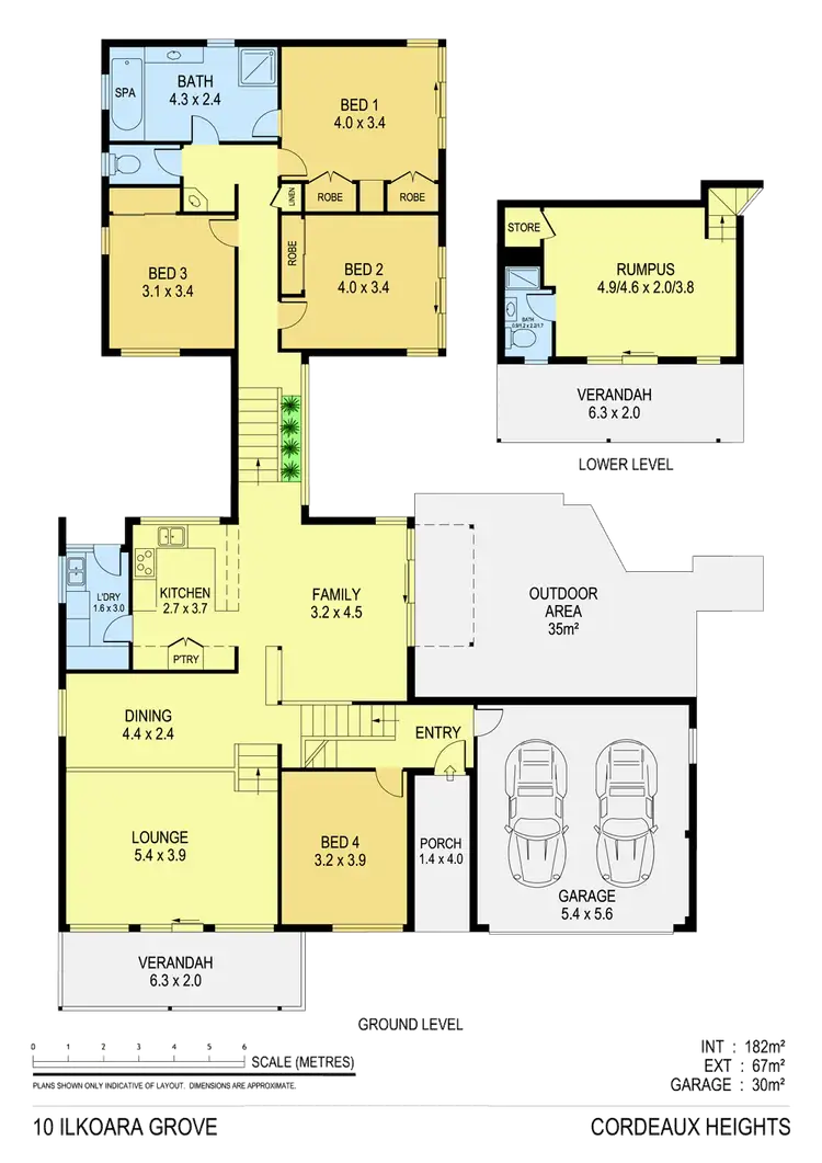 Floorplan of Homely house listing, 10 Ilkoara Grove, Cordeaux Heights NSW 2526