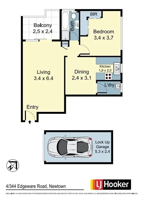 Floorplan of Homely apartment listing, 4/344 Edgeware Road, Newtown NSW 2042