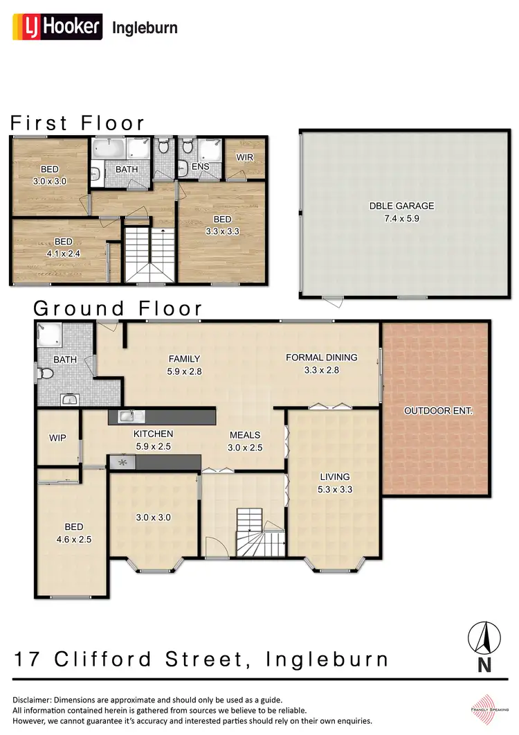 Floorplan of Homely house listing, 17 Clifford Crescent, Ingleburn NSW 2565