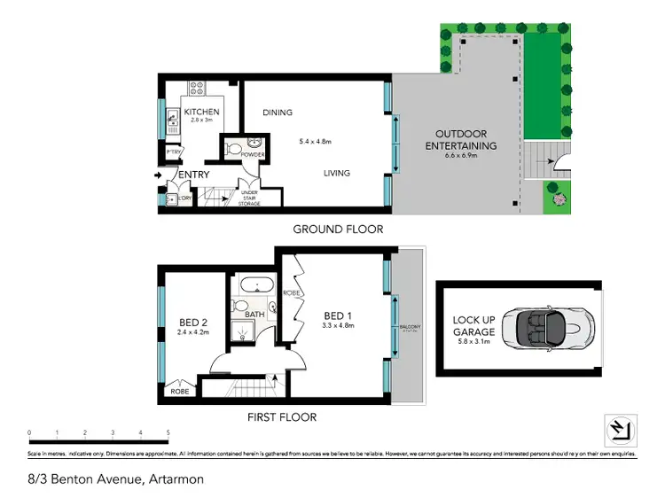 Floorplan of Homely townhouse listing, 8/3 Benton Avenue, Artarmon NSW 2064