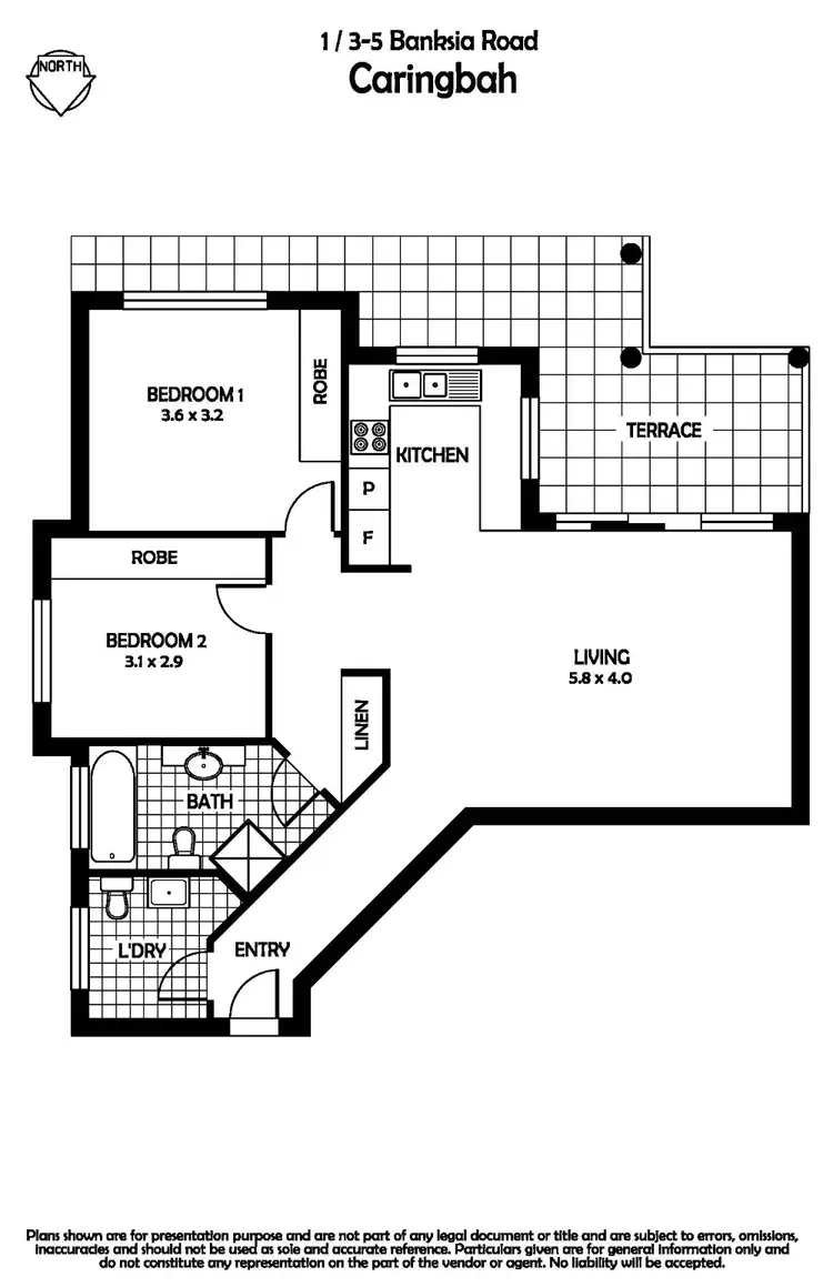 Floorplan of Homely unit listing, 1/3-5 Banksia Road, Caringbah NSW 2229