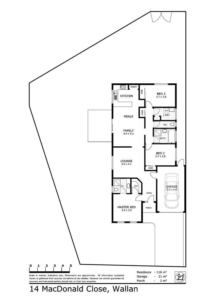 Floorplan of Homely house listing, 14 MacDonald Close, Wallan VIC 3756