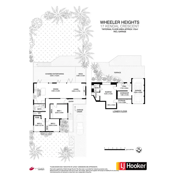 Floorplan of Homely house listing, 17 Kendal Crescent, Wheeler Heights NSW 2097