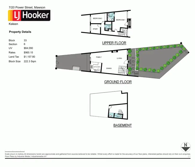 Floorplan of Homely townhouse listing, 7/20 Power Street, Mawson ACT 2607