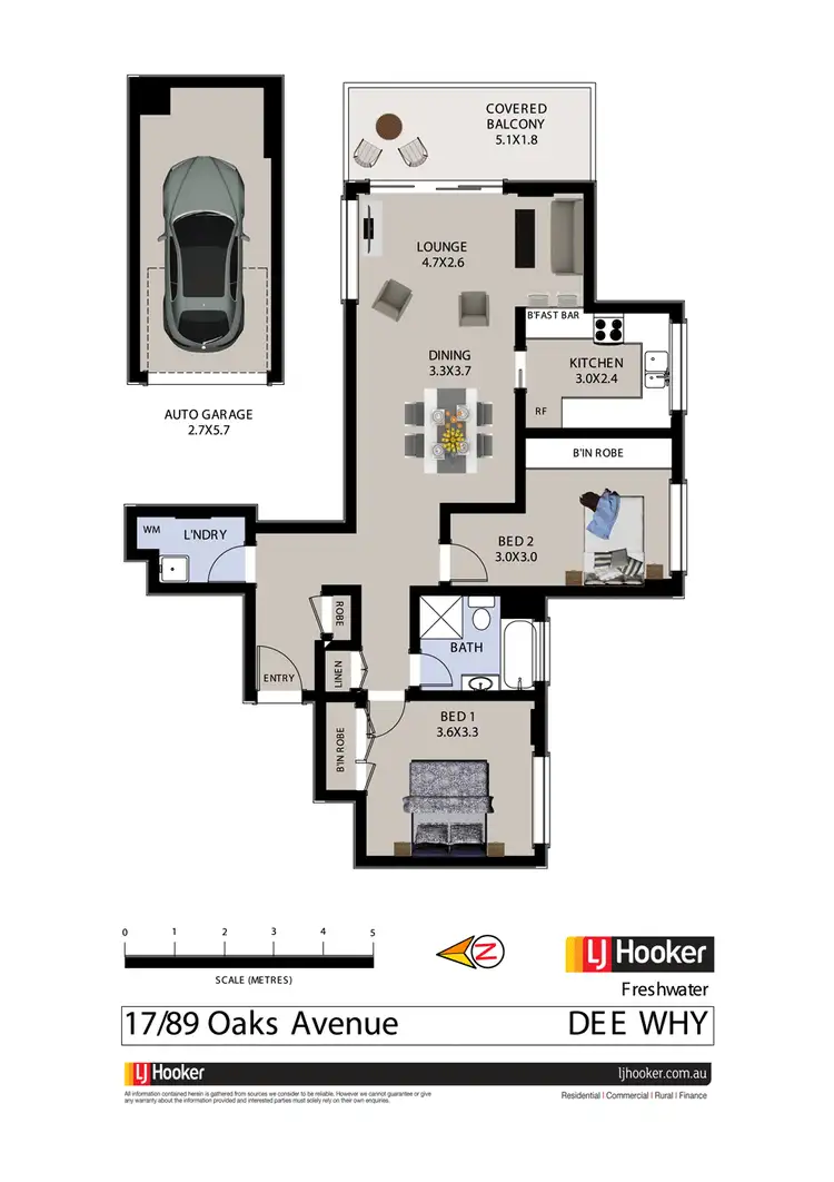 Floorplan of Homely unit listing, 17/89 Oaks Avenue, Dee Why NSW 2099