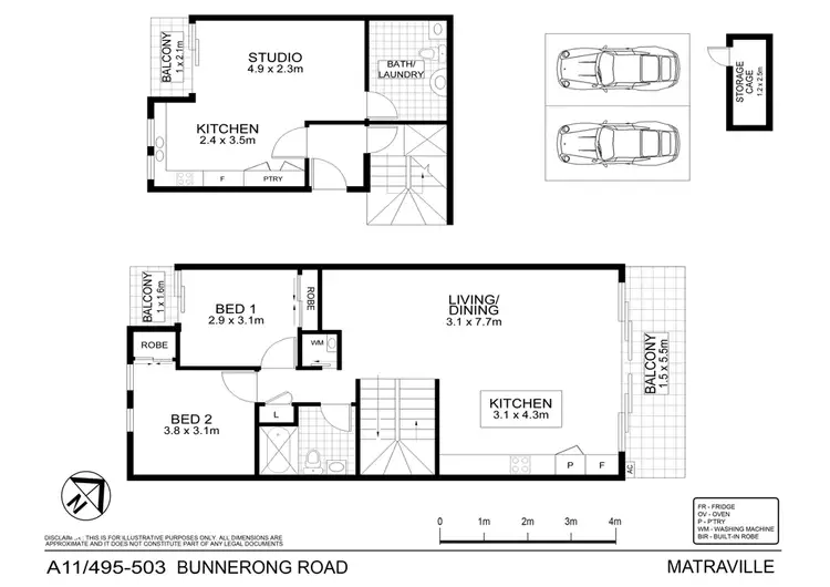 Floorplan of Homely house listing, A11/495 Bunnerong Road (Enter Via Daunt Avenue), Matraville NSW 2036