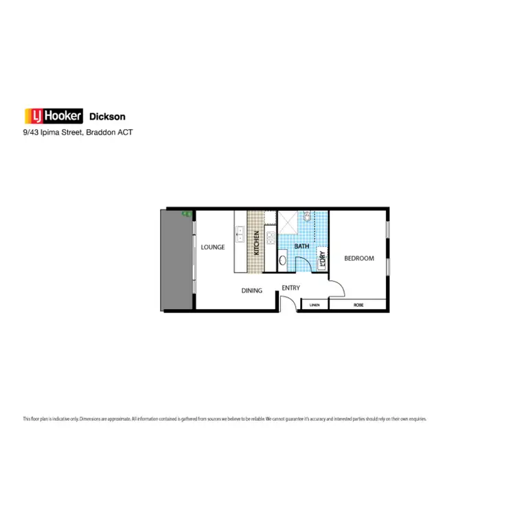 Floorplan of Homely apartment listing, 9/43 Ipima Street, Braddon ACT 2612