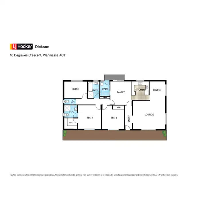 Floorplan of Homely house listing, 10 Degraves Crescent, Wanniassa ACT 2903