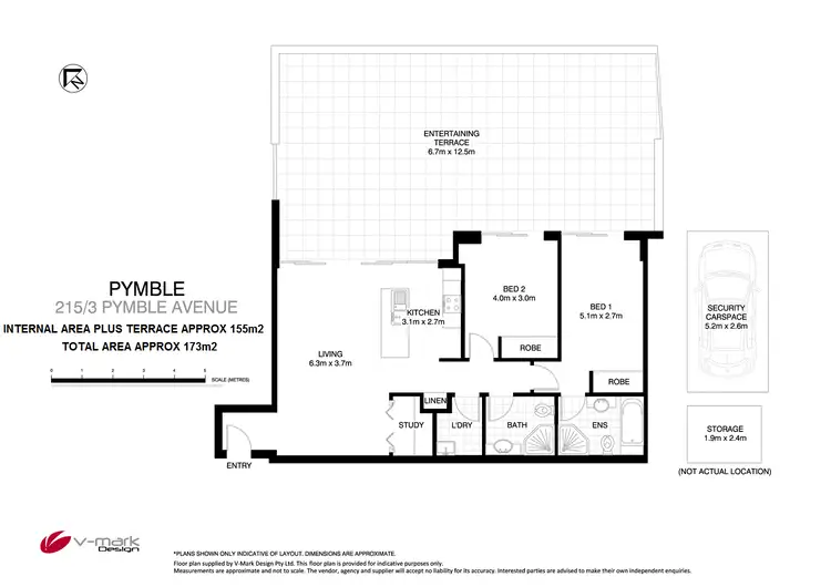 Floorplan of Homely apartment listing, 215/3 Pymble Avenue, Pymble NSW 2073