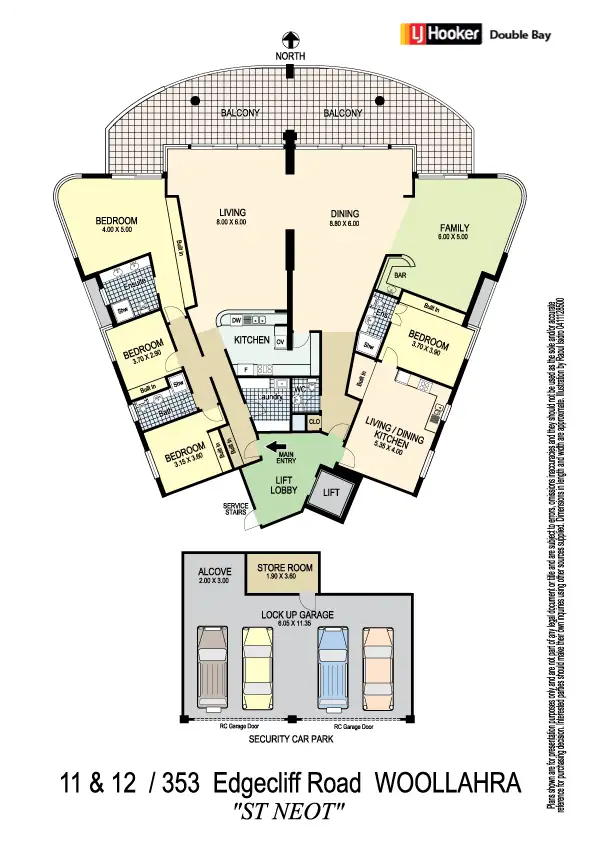 Floorplan of Homely apartment listing, 11 & 12/353 Edgecliff Road, Woollahra NSW 2025