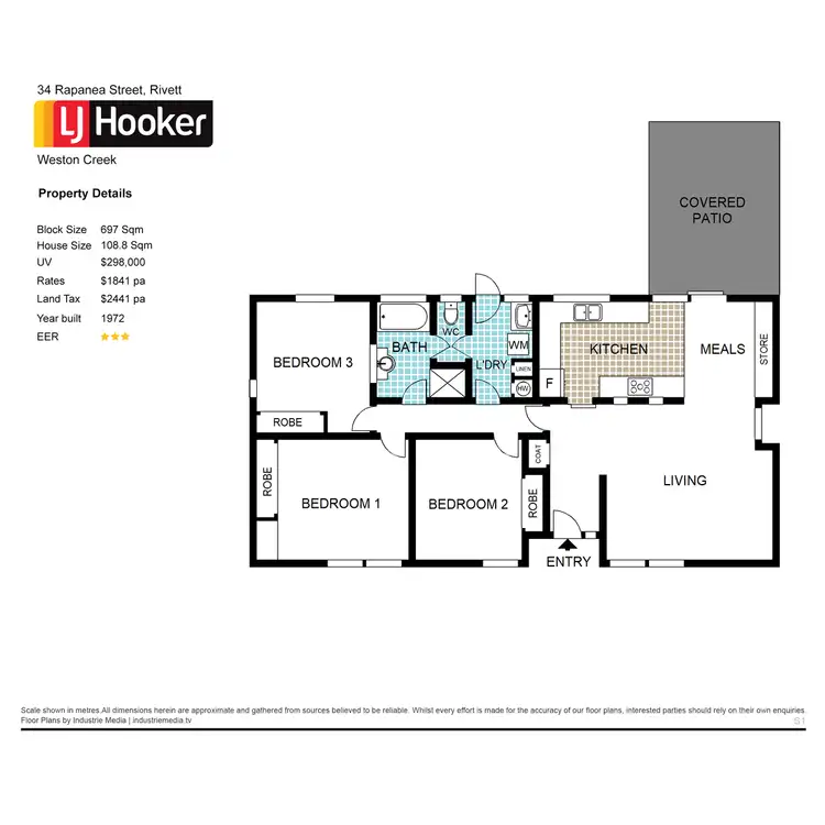 Floorplan of Homely house listing, 34 Rapanea Street, Rivett ACT 2611