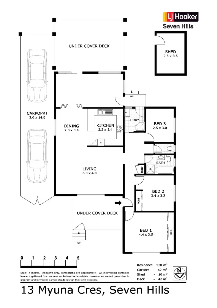 Floorplan of Homely house listing, 13 Myuna Crescent, Seven Hills NSW 2147