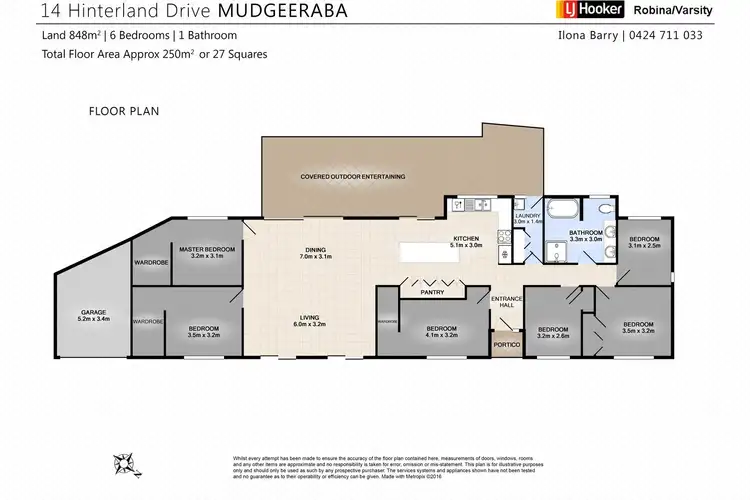 Floorplan of Homely house listing, 14 Hinterland Drive, Mudgeeraba QLD 4213