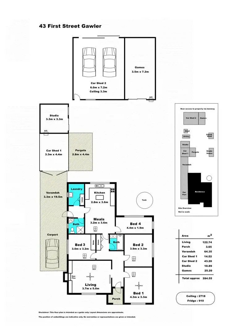Floorplan of Homely house listing, 43 First Street, Gawler South SA 5118