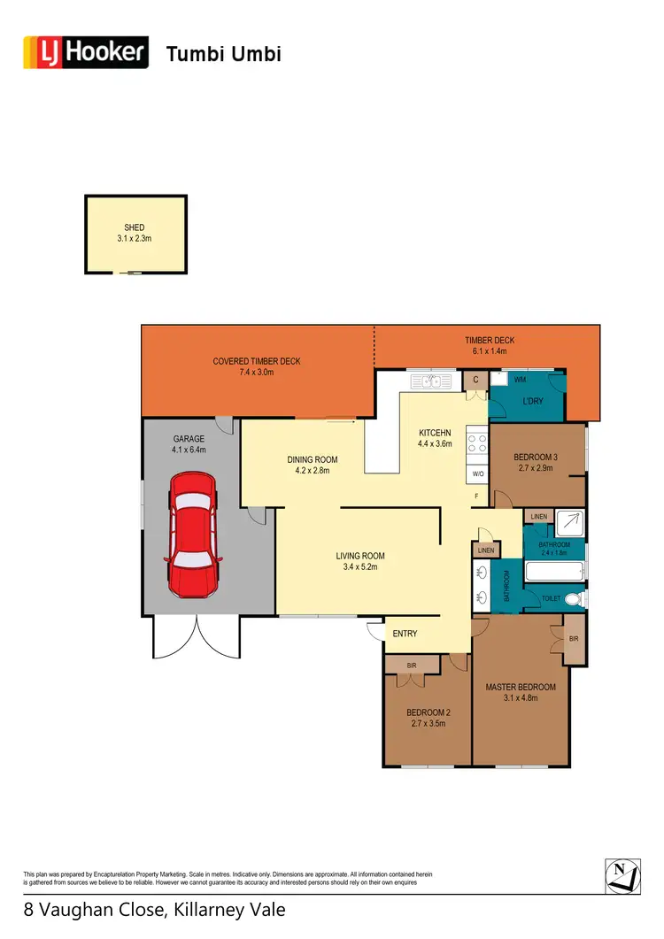 Floorplan of Homely house listing, 8 Vaughan Close, Killarney Vale NSW 2261