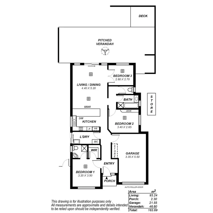 Floorplan of Homely house listing, 16A Manoora Street, Greenacres SA 5086