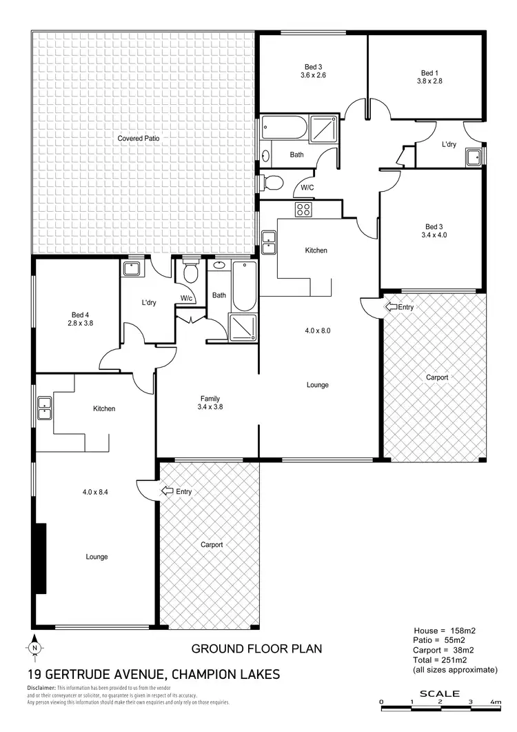 Floorplan of Homely rural property listing, 19 Gertrude Avenue, Champion Lakes WA 6111