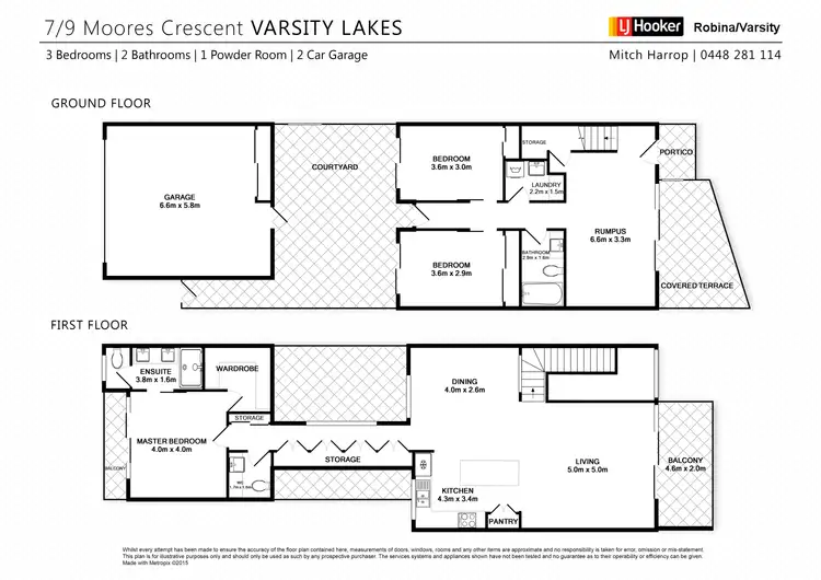 Floorplan of Homely villa listing, 7/9 Moores Crescent, Varsity Lakes QLD 4227