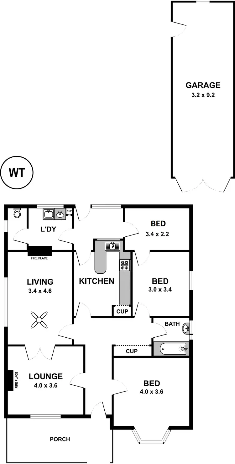 Floorplan of Homely house listing, 6 May Street, Sefton Park SA 5083