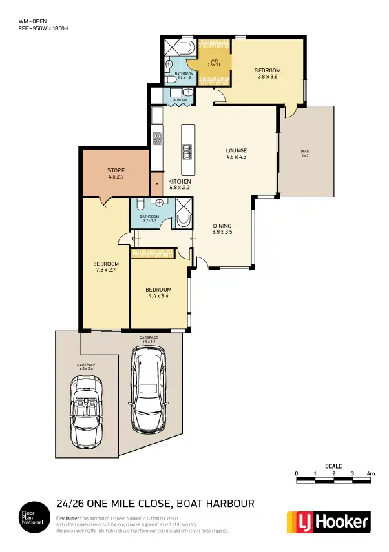 Floorplan of Homely unit listing, 24/26 One Mile Close, Boat Harbour NSW 2316