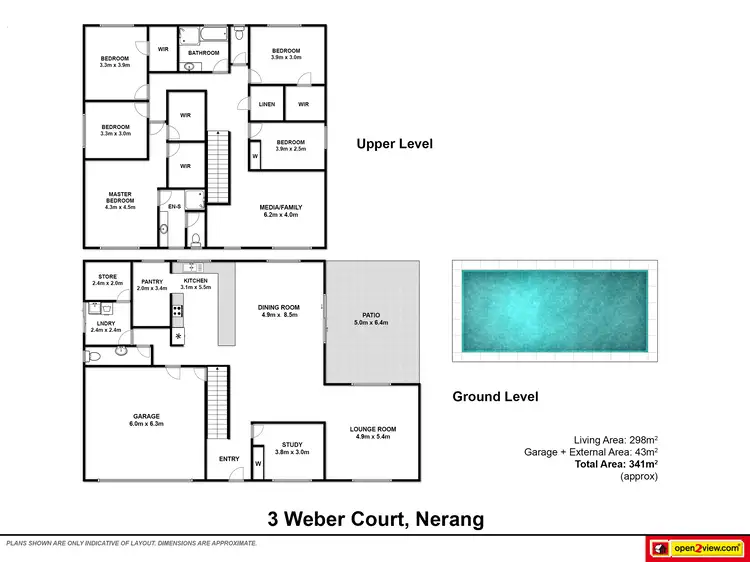 Floorplan of Homely house listing, 3 Weber Court, Nerang QLD 4211