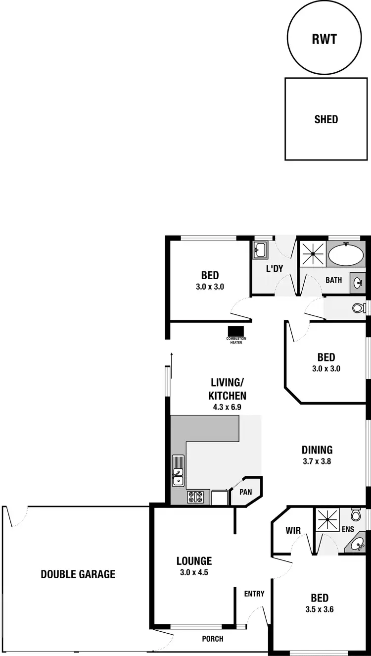 Floorplan of Homely house listing, 3 Wakefield Drive, Goolwa North SA 5214
