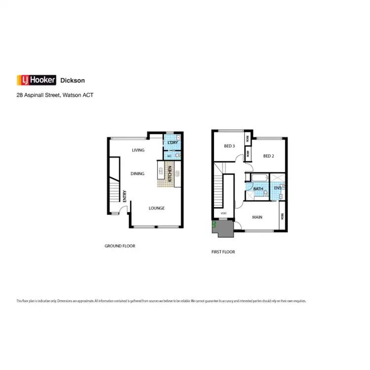 Floorplan of Homely townhouse listing, 28 Aspinall Street, Watson ACT 2602