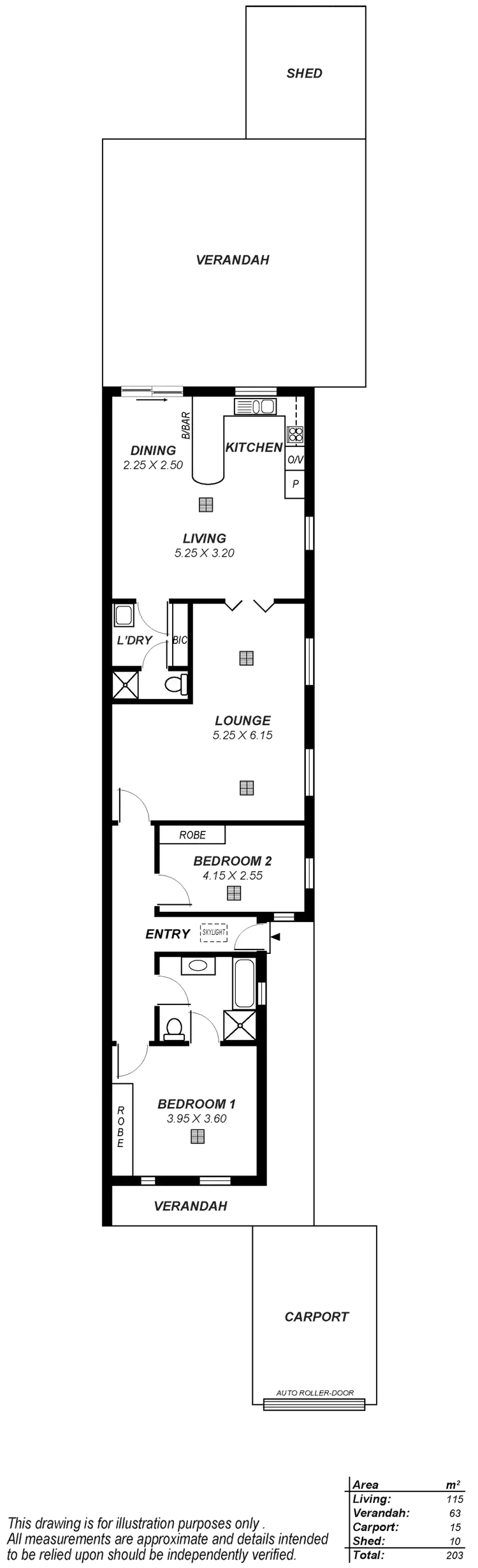 Floorplan of Homely house listing, 5 Toowong Avenue, Kensington Park SA 5068