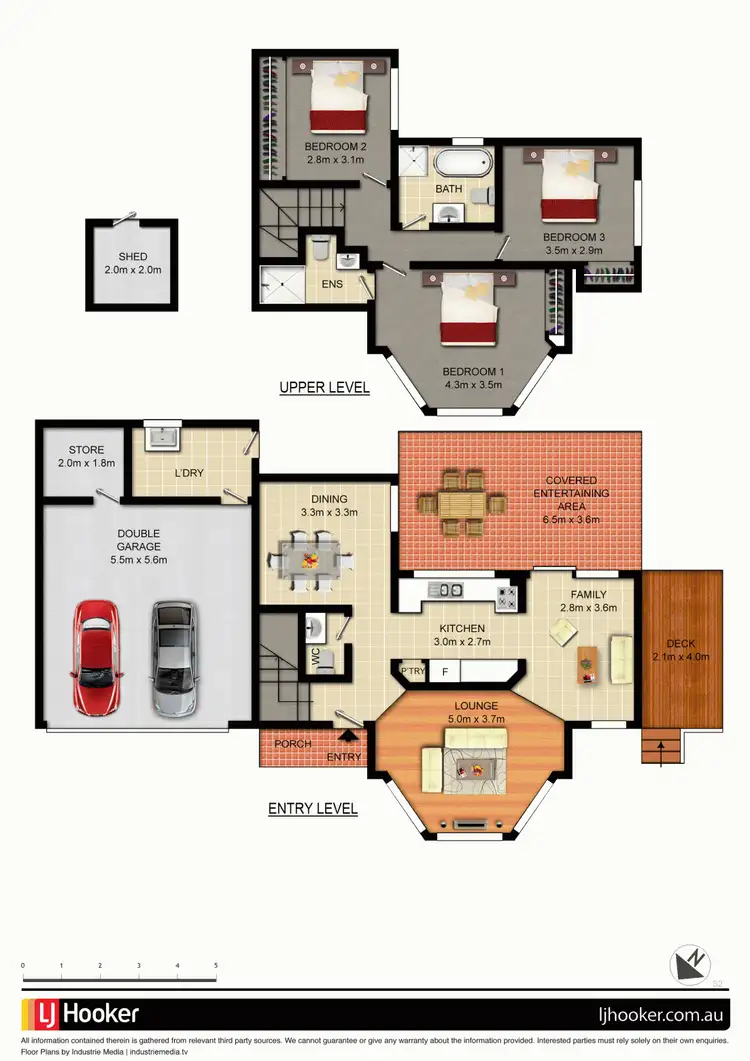 Floorplan of Homely semi-detached listing, Duplex 2/7 Henry Lawson Drive, East Hills NSW 2213